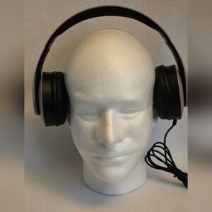 Sleek Black and Grayish Purple Over-Ear Headphones